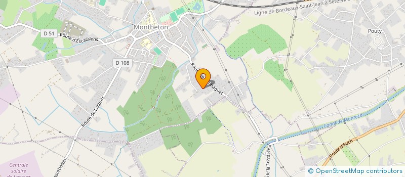 localisation de l'entreprise MADAME JULIE DUBOIS  MONTBETON