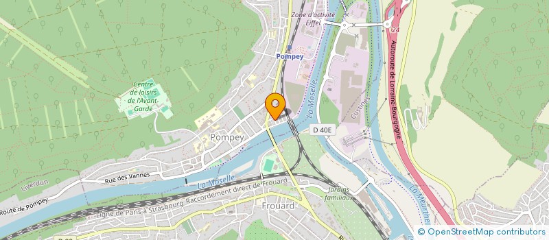 localisation de l'entreprise MADAME JULIE DUBOIS  POMPEY