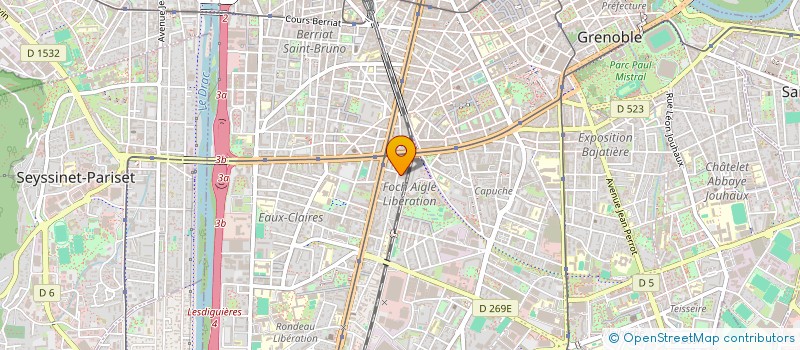 localisation de l'entreprise MADAME JULIE DUBOIS à GRENOBLE