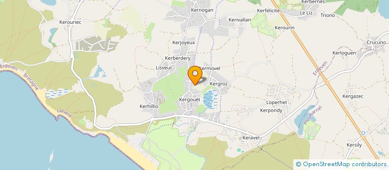 localisation de l'entreprise MADAME JULIE DUBOIS  ERDEVEN