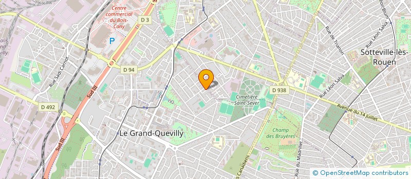 localisation de l'entreprise MADAME JULIE DUBOURG  LE GRAND-QUEVILLY