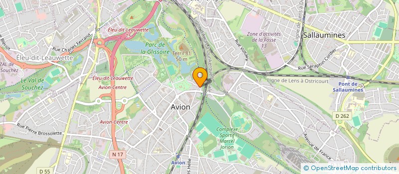 localisation de l'entreprise MADAME JULIE DUBREUCQ  AVION