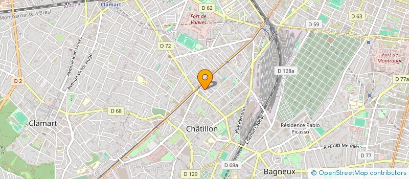 localisation de l'entreprise MADAME JULIE DUCHESNE  CHATILLON