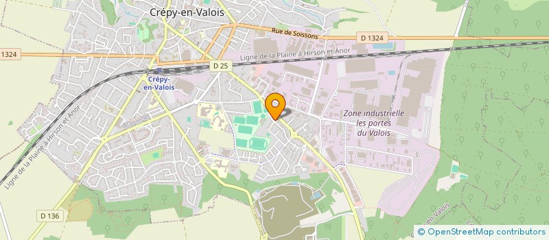 localisation de l'entreprise MADAME JULIE DUCHOSSOIS  CREPY-EN-VALOIS