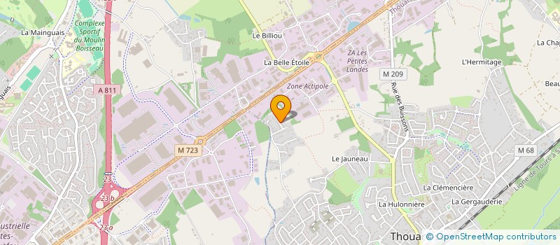 localisation de l'entreprise MADAME JULIE DUCLOS à THOUARE-SUR-LOIRE