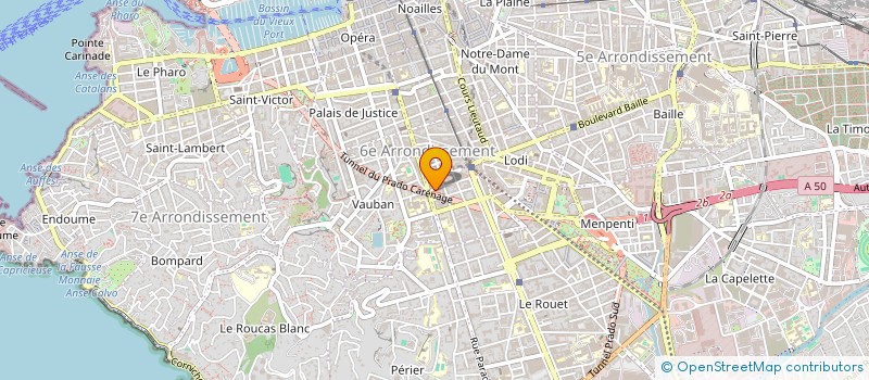 localisation de l'entreprise MADAME JULIE DUCRET  MARSEILLE 6EME