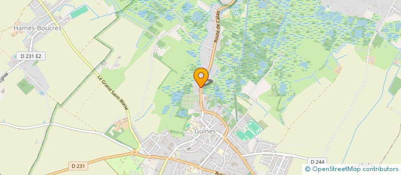 localisation de l'entreprise MADAME JULIE DUFOSSE  GUINES