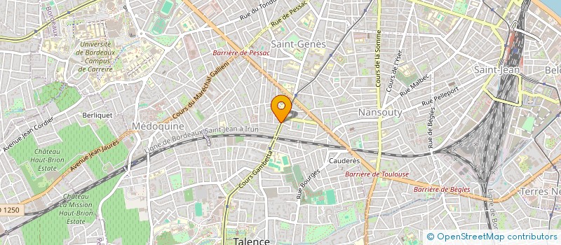 localisation de l'entreprise MADAME JULIE DULBECCO  TALENCE