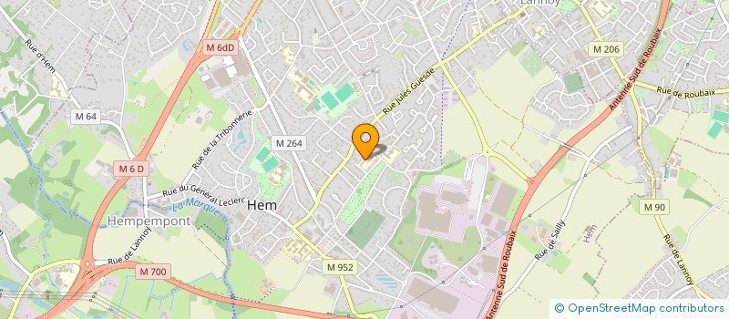 localisation de l'entreprise MADAME JULIE DULOT  HEM