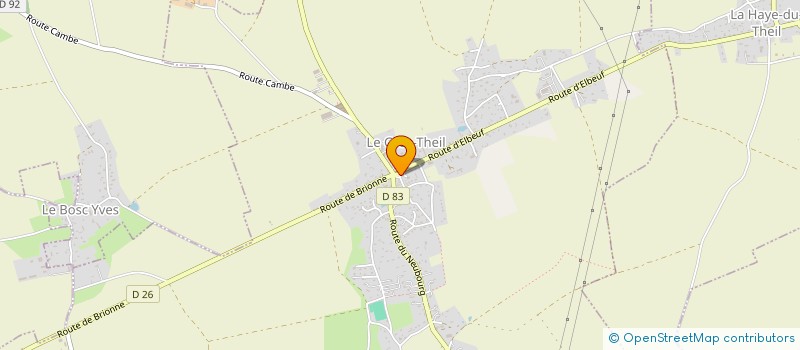 localisation de l'entreprise MADAME JULIE DUMONT  LE BOSC-DU-THEIL