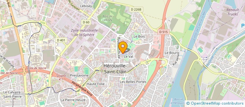 localisation de l'entreprise MADAME JULIE DUMOULIN à HEROUVILLE-SAINT-CLAIR