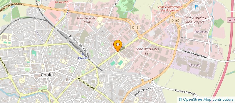 localisation de l'entreprise MADAME JULIE DUNEZ à CHOLET