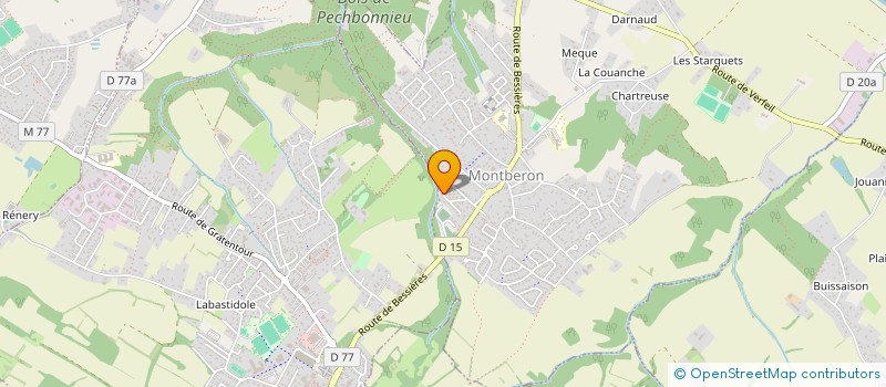 localisation de l'entreprise MADAME JULIE DUPE  MONTBERON