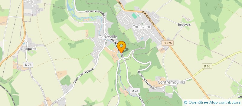 localisation de l'entreprise MADAME JULIE DUPONG  GANZEVILLE