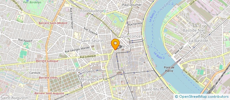 localisation de l'entreprise MADAME JULIE DUPONT  BORDEAUX