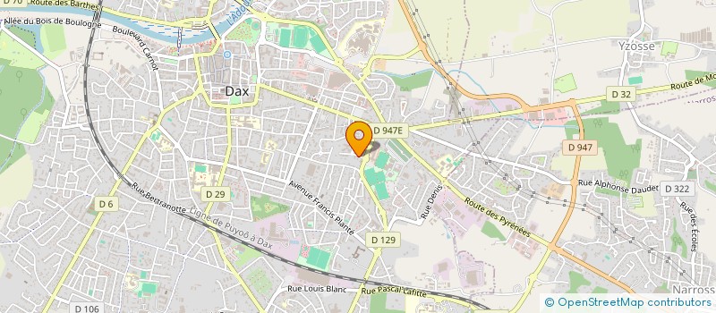 localisation de l'entreprise MADAME JULIE DUPY  DAX