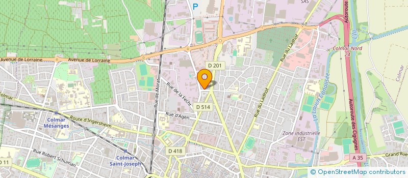 localisation de l'entreprise MADAME JULIE DUR  COLMAR