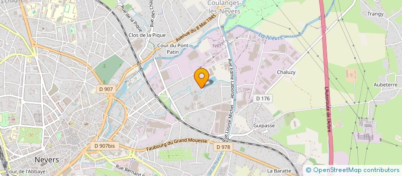 localisation de l'entreprise MADAME JULIE DURET à NEVERS