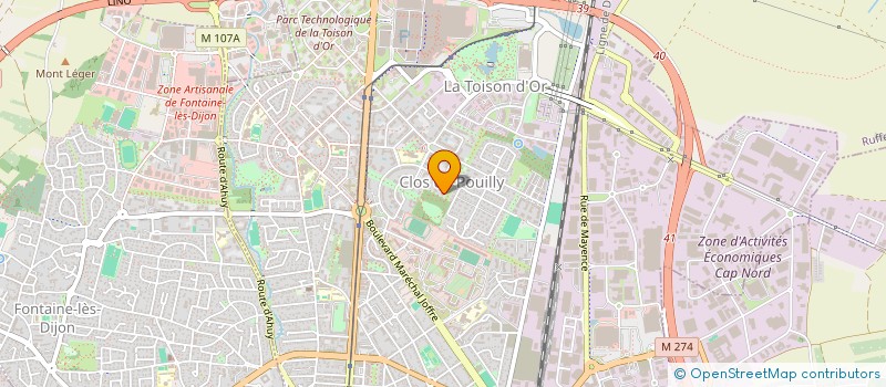 localisation de l'entreprise MADAME JULIE DUSSEAU à DIJON