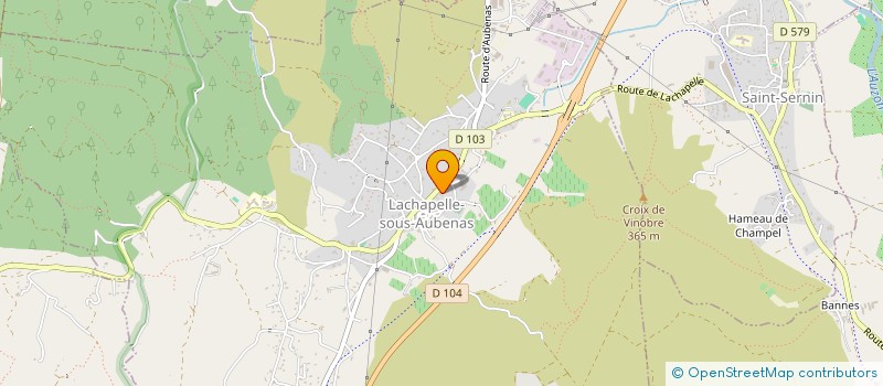 localisation de l'entreprise MADAME JULIE DUTHOY  LACHAPELLE-SOUS-AUBENAS