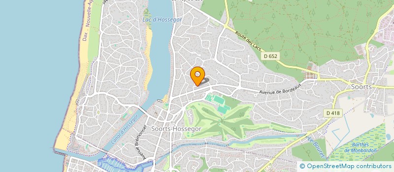 localisation de l'entreprise MADAME JULIE DUTILLEUL  SOORTS-HOSSEGOR