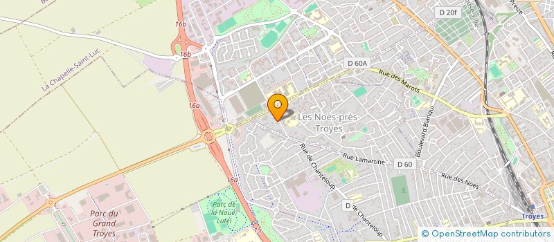 localisation de l'entreprise MADAME JULIE DUVERGE à LES NOES-PRES-TROYES
