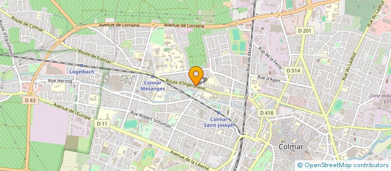 localisation de l'entreprise MADAME JULIE ECHARD  COLMAR