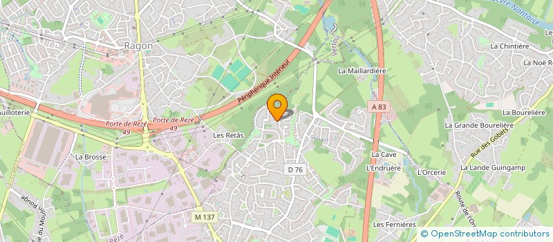 localisation de l'entreprise MADAME JULIE EDET  LES SORINIERES