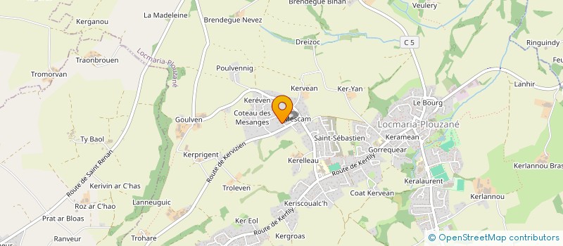 localisation de l'entreprise MADAME JULIE ESCAVI  LOCMARIA-PLOUZANE