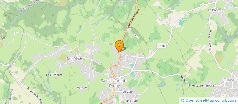 localisation de l'entreprise MADAME JULIE ESCOFFIER  SAINT-LAURENT-D'AGNY