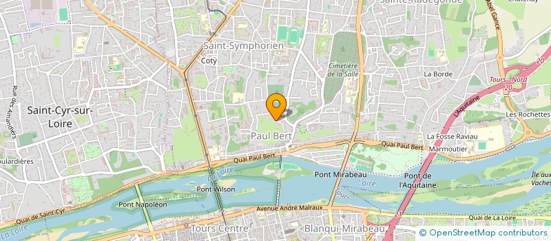 localisation de l'entreprise MADAME JULIE ETHIOUX  TOURS