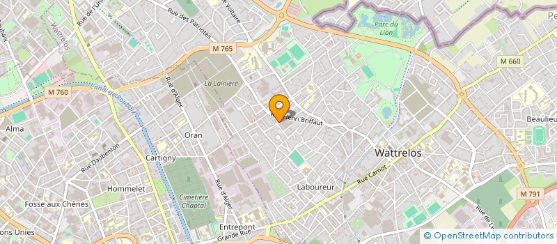 localisation de l'entreprise MADAME JULIE ETOURNAUD  WATTRELOS