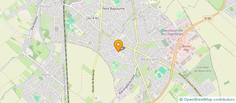 localisation de l'entreprise MADAME JULIE EVRARD à ARRAS