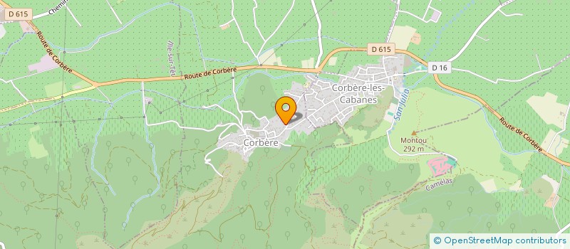 localisation de l'entreprise MADAME JULIE FABRE  CORBERE