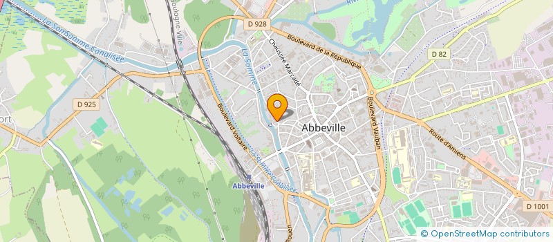 localisation de l'entreprise MADAME JULIE FAMIBELLE à ABBEVILLE