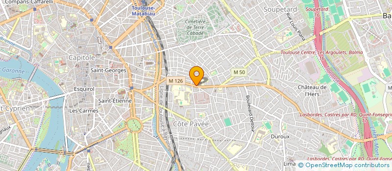 localisation de l'entreprise MADAME JULIE FAUCHER à TOULOUSE