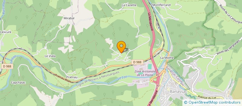 localisation de l'entreprise MADAME JULIE FAUCHER  BANASSAC-CANILHAC