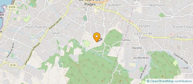 localisation de l'entreprise MADAME JULIE FAVREAU à SIX-FOURS-LES-PLAGES