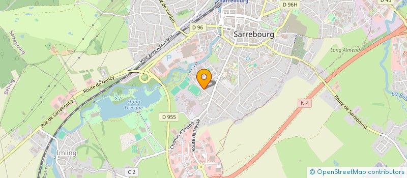 localisation de l'entreprise MADAME JULIE FEGER à SARREBOURG