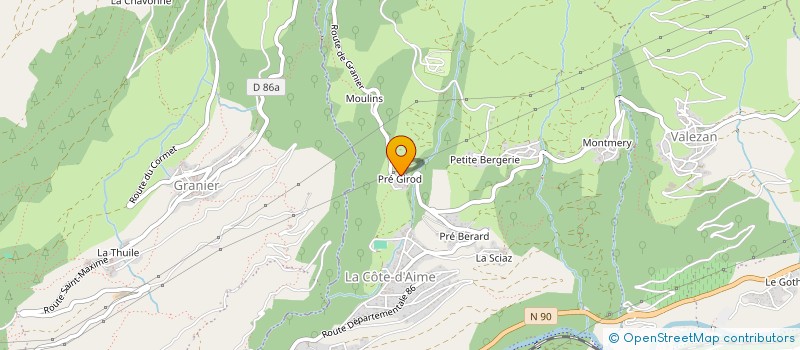 localisation de l'entreprise MADAME JULIE FELIX à LA PLAGNE TARENTAISE