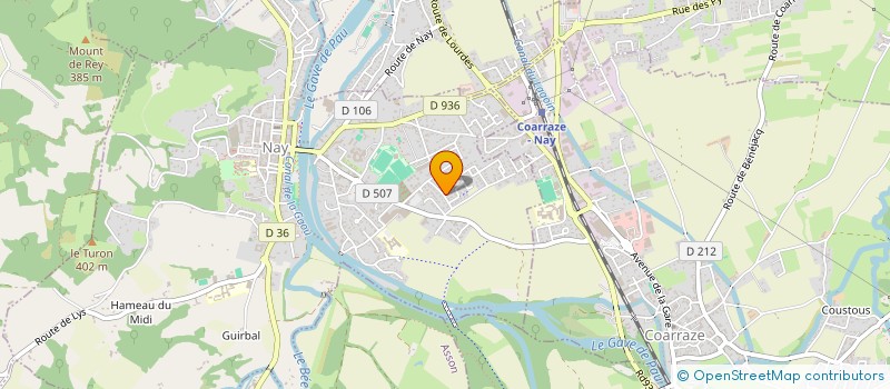 localisation de l'entreprise MADAME JULIE FERIOLI  NAY