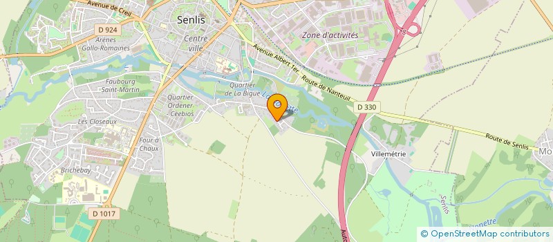 localisation de l'entreprise MADAME JULIE FERNANDEZ  SENLIS