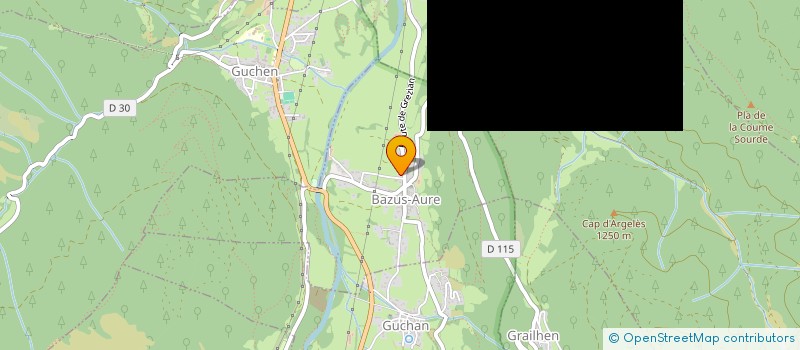 localisation de l'entreprise MADAME JULIE FERRAS  BAZUS-AURE