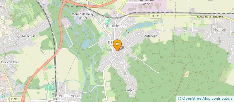 localisation de l'entreprise MADAME JULIE FERRETTI  BREUIL-LE-SEC