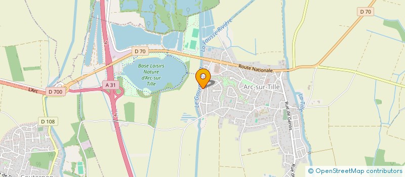 localisation de l'entreprise MADAME JULIE FERRIER  ARC-SUR-TILLE