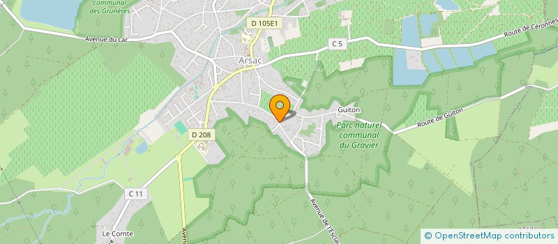 localisation de l'entreprise MADAME JULIE FIGHERA  ARSAC