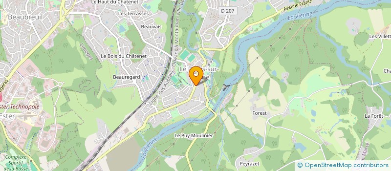 localisation de l'entreprise MADAME JULIE FILIPIAK  LE PALAIS-SUR-VIENNE