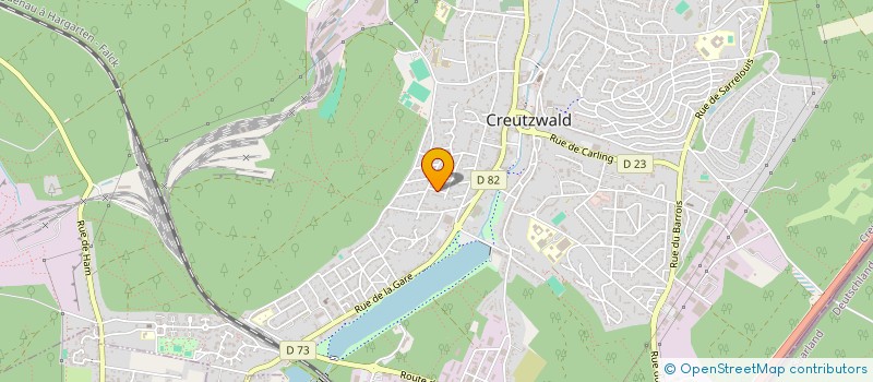 localisation de l'entreprise MADAME JULIE FIORANI  CREUTZWALD