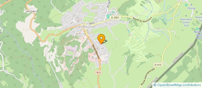 localisation de l'entreprise MADAME JULIE FIORAVANTI  LES ROUSSES