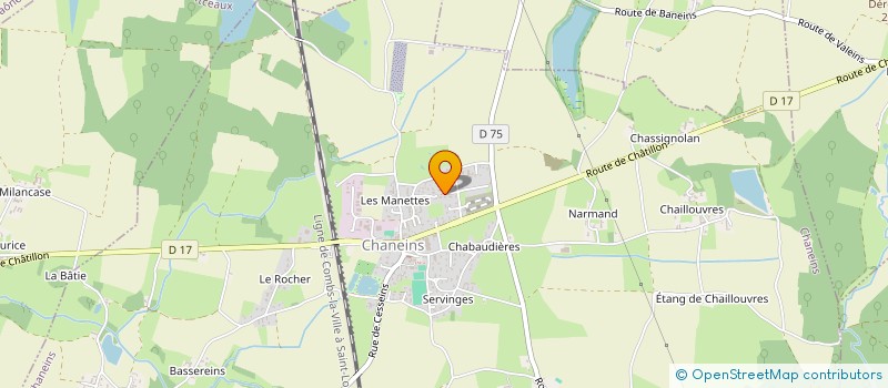 localisation de l'entreprise MADAME JULIE FLAMAND à CHANEINS